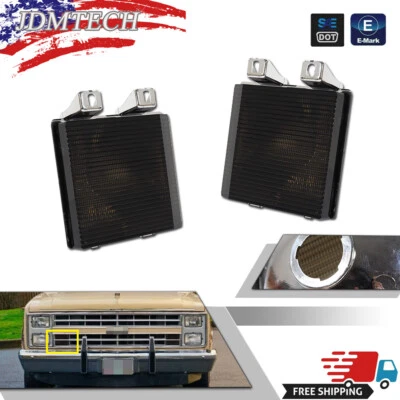 Smoke Lens Turn Signal Corner Side Marker Light For Chevy GMC Pickup Truck LH&RH - Image 1 of 4