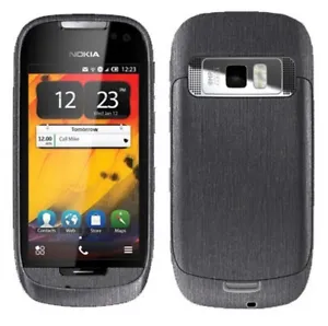 Skinomi Full Body Brushed Steel Phone Skin+Screen Protector Cover for Nokia 701 - Picture 1 of 1