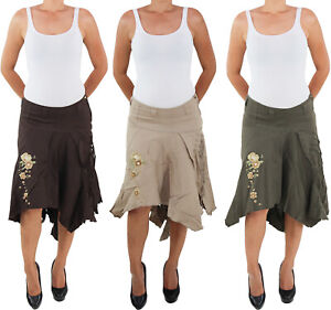 Women's Skirt Summer Cargo Beach Skirt Women's Skirt Boho Stretch in 3 Colors