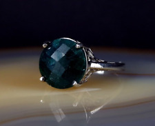 Ring Silber 925 Smaragd grün 20,0 mm - modern & elegant schlicht 
