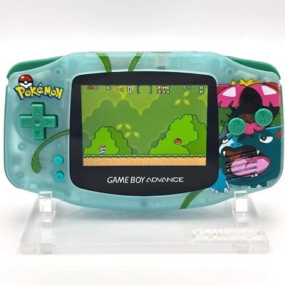 Game Boy Advance GBA Custom IPS с подсветкой экран с УФ-печатью оболочка Venusaur Pokemon - Изображение 1 из 3