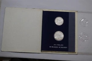 🧠🇻🇦 VATICAN 1983 HOLY YEAR 500 + 1000 LIRE OFFICIAL PACK B79 #125 - Picture 1 of 5