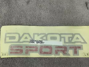 1990 DODGE DAKOTA "DAKOTA SPORT" DECAL 5BA40JBE OEM NOS * - Picture 1 of 2