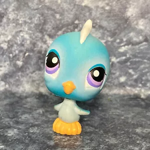 ⭐️Littlest Pet Shop LPS #206 Blue Bird Parakeet Canary Purple Eyes Magnet EUC - Picture 1 of 5