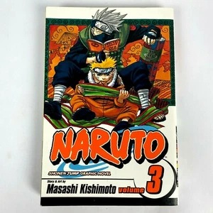 Naruto Volume 3 Graphic Novel Shonen Jump Masashi Kishimoto English Paperback - Picture 1 of 5