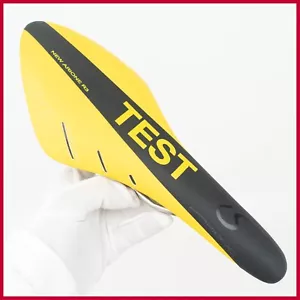 NOS FIZIK ARIONE R3 TEST YELLOW VINTAGE SADDLE SEAT RACING ROAD BICYCLE BIKE OLD - Picture 1 of 7