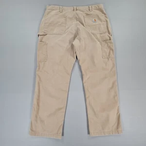 Carhartt Herren Hose Beige W38 L30 Carpenter Relaxed Fit Twill Pants B324 DKH - Bild 1 von 9