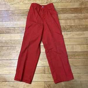 Vintage McDonald’s McKids Size 7 Red Pants Stretch Straight Leg - Picture 1 of 17
