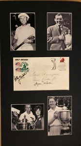Sam Parks Paul Runyan Byron Nelson Bobby Nichols signiertes Cover 13x23 Echtheitszertifikat 19.12. - Bild 1 von 2
