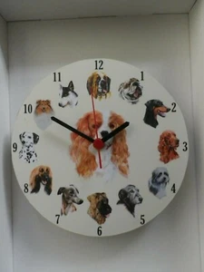 19cm redondo King Charles Spaniel / Perro razas reloj de pared. Nuevo y en caja - Imagen 1 de 1