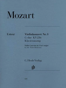 Mozart Violin Concerto No. 3 in G Major K216 Sheet Music Violin Piano 051480688 - Picture 1 of 1