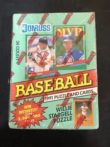1991 Donruss Series 2 Baseball Factory Sealed Box 36 Packs - Ryne Sandberg Auto - Picture 1 of 5