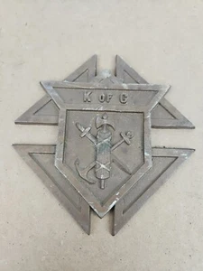 Knights Of Columbus BRASS Wall Plaque - Picture 1 of 9
