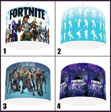 FORTNITE Ceiling Light shade Lampshade Gaming 4 DESIGNS IN 2 SIZES 10" 12" 