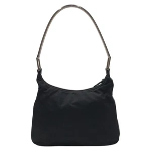 PRADA Tessuto Embossing Hobo Shoulder Bag Black black Nylon/leather - Picture 1 of 9