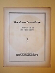 1943 Pennsylvania German Designs, Silk Screen, PLATE No. 13