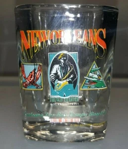Heavy Square New Orleans 1994 French Quarter Shot Glass - Picture 1 of 7