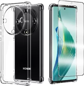 For Honor Magic6 X7B X8B 90 Lite 70 X6A Clear Gel Phone Cover &Screen Glass Case - Picture 1 of 12