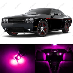 11 x Pink LED Interior Light Package For 2008 - 2014 Dodge Challenger + TOOL - Picture 1 of 7
