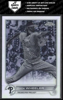 2022 Topps Chrome Zack Wheeler 207 Negative Refractor | Philadelphia Phillies - Image 1 of 2