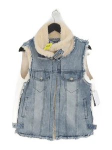 Abrigo Mujer Guess M Azul Gráfico Algodón con Poliéster Abrigo Nuevo con etiquetas - Imagen 1 de 5