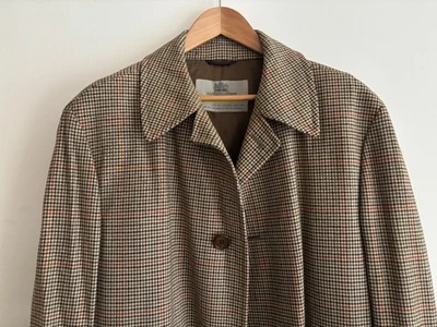 Abrigo/abrigo superior/abrigo de lana a cuadros a cuadros pata de gallo Aquascutum - 42 Foto 1 de 4