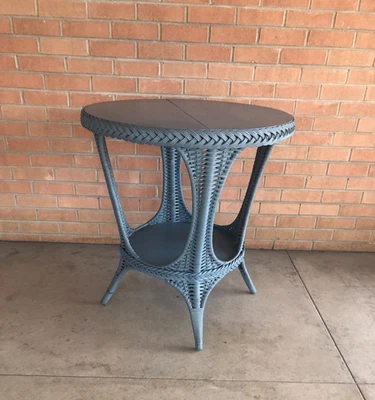 Mesa de té victoriana antigua rara clásica temprana Heywood Wakefield Accent Bistro Foto 1 de 4