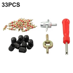 33pcs Tire Repair Tool Repair Install Tool Remover Screwdriver Tyre Inserts - Picture 1 of 24