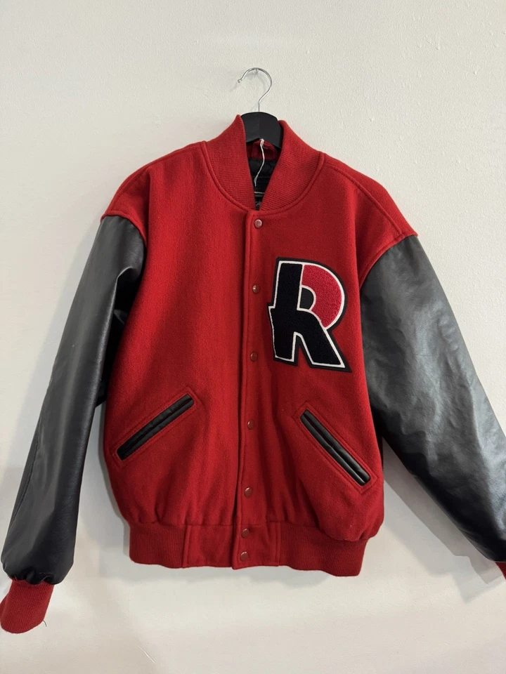 Talla M - Chaqueta Letterman Universitaria Rose-Hulman Años 90 De Colección Foto 1 de 4