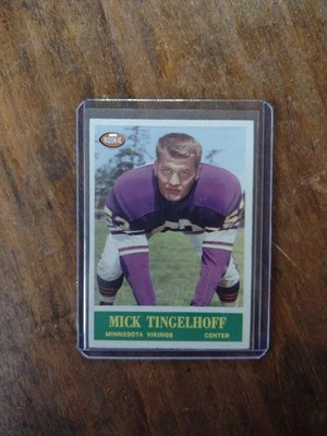 1964 PHILADELPHIA #110 MICK TINGELHOFF ROOKIE MINNESOTA VIKINGS HOF EX - Image 1 of 3