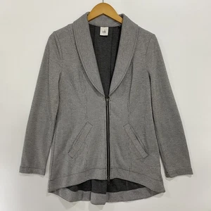 Cabi Damen Strick Jacke Small Grau Reißverschluss Blazer Modern Karriere Business Freizeit - Bild 1 von 12