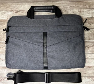 Bolso de hombro para computadora portátil gris oscuro para computadoras portátiles/computadora de viaje de negocios de hasta 15,6" - Imagen 1 de 14