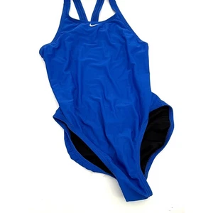 Costume da bagno Nike donna blu Fastback pezzo unico taglia 10/36 - Foto 1 di 5