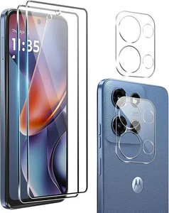 for Motorola Moto G (2025) Screen Protector, [2+2 Pack] Tempered moto g 2025 - Picture 1 of 8