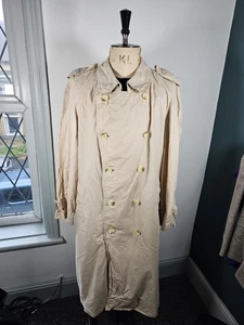 Vintage Burberry Trenchcoat Herren UK 46 Regular Beige Made In England 2XL - Bild 1 von 19