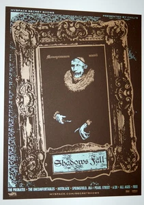 SHADOWS FALL -PROBATES - PEARL STREET - 2007 - MYSPACE SECRET SHOW - POSTER - Picture 1 of 1