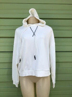 NUEVA SUDADERA ZARA MUJER BLANCO ROTO COSTURA SUPERIOR Capucha L ZARA 1660 305 #1343 Foto 1 de 4