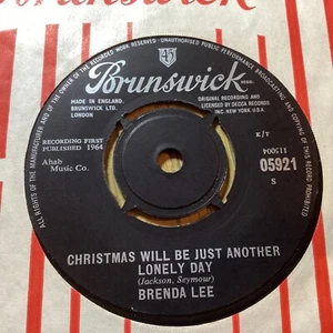 Brenda Lee; Christmas Will Be Just Another Day/ Winter Wonderland 7” Vinyl Ex - Picture 1 of 4