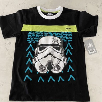 Boys Star Wars Stormtrooper Short Sleeve T-Shirt Black M 7- 8 Disney Store - Image 1 of 4