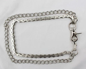 Biker Chopper Motorradkette Doppel Wallet Chain Schlüsselkette Geldbörsen Kette - Bild 1 von 2