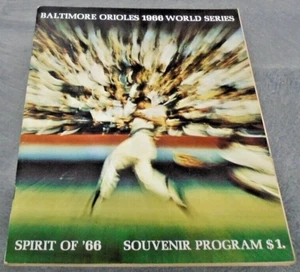 1966 WORLD SERIES OFFICIAL PROGRAM PRO BASEBALL LA DODGERS V BALTIMORE ORIOLES! - Picture 1 of 8