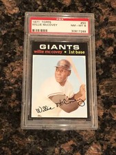 1971 Topps Willie McCovey San Francisco Giants #50 Baseball Card PSA 8