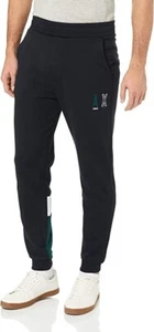 A|X Armani Exchange Men's Fleece Diagonal Jogger with Colorblock Details Pants, - Picture 1 of 6