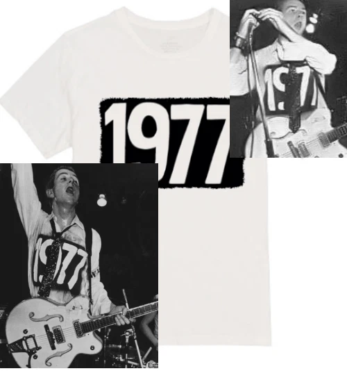 The clash T-shirt design worn Joe Strummer in 1977 - Image 1 of 2