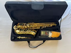 Mendini by Cecilio Altsaxophon mit Etui (Mas-L HS 21030791) - Gold - Bild 1 von 13