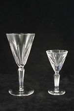 Waterford Crystal Sheila 5½" Sherry Glass and 3⅞" Cordial Glass - Ireland