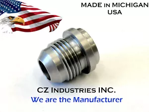 AN10, 10 MALE BILLET 1018 MILD STEEL WELD ON / WELD IN FITTING BUNG QTY:1 - Picture 1 of 3