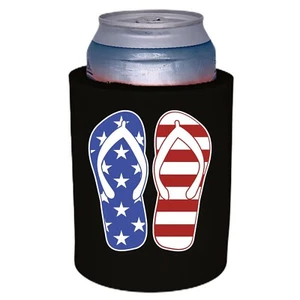 Infradito a stelle e strisce in schiuma spessa stile "Old School" Can Coolie, - Foto 1 di 16