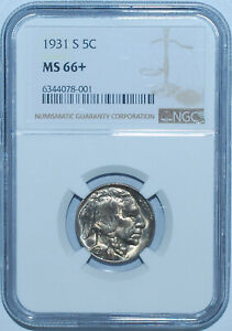 1931 S NGC MS66+ Buffalo Nickel