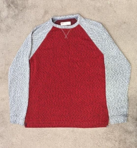 Vintage Levis Thermal Red & Grey Pullover Long Sleeve Mens/Womens Shirt Size L - Picture 1 of 5